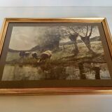 Frame with a countryside landscape