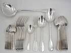 Ercuis Uniplat, Valois, 38-piece cutlery set in silver-plated metal, excellent condition.