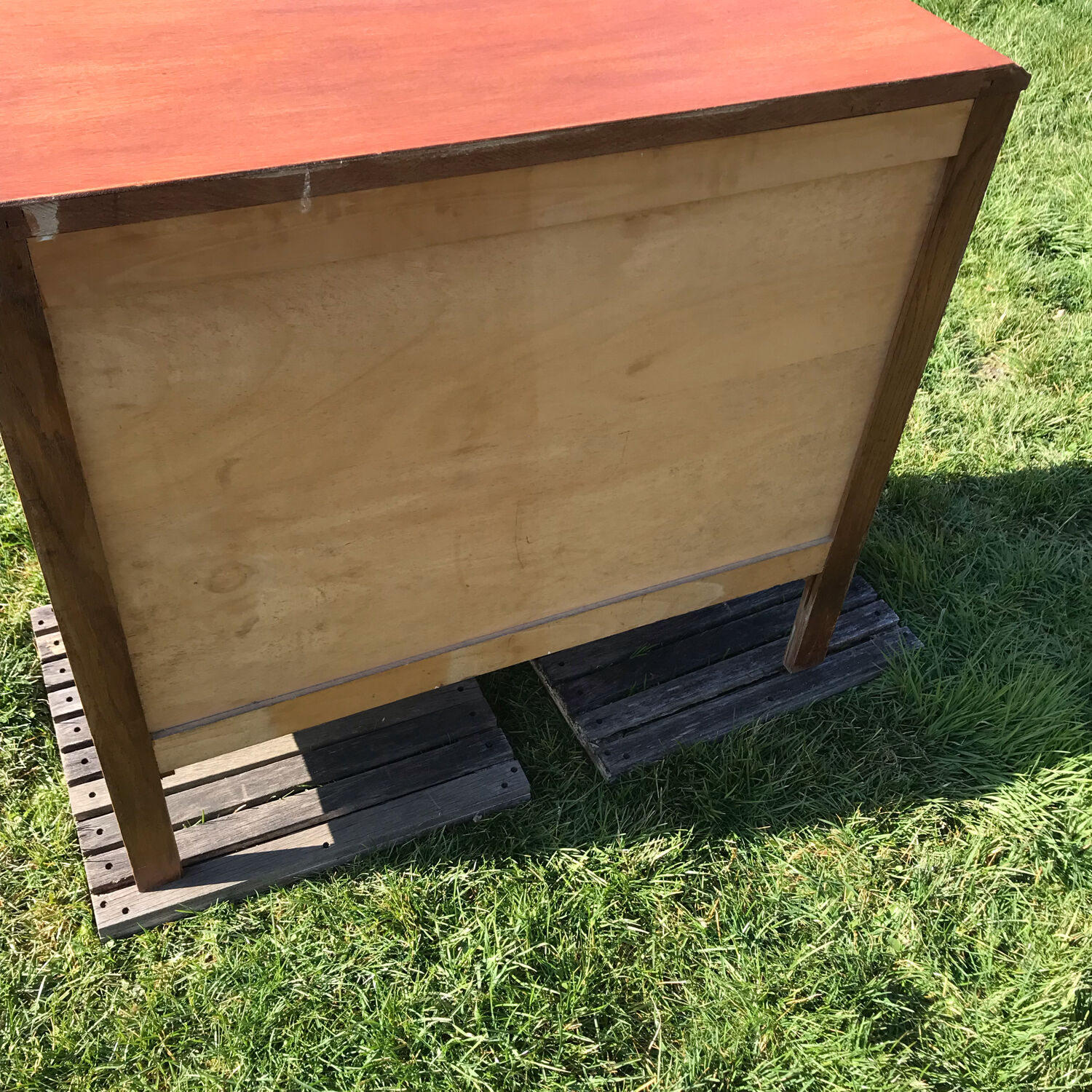 1950 vintage chest of drawers in gilded oak