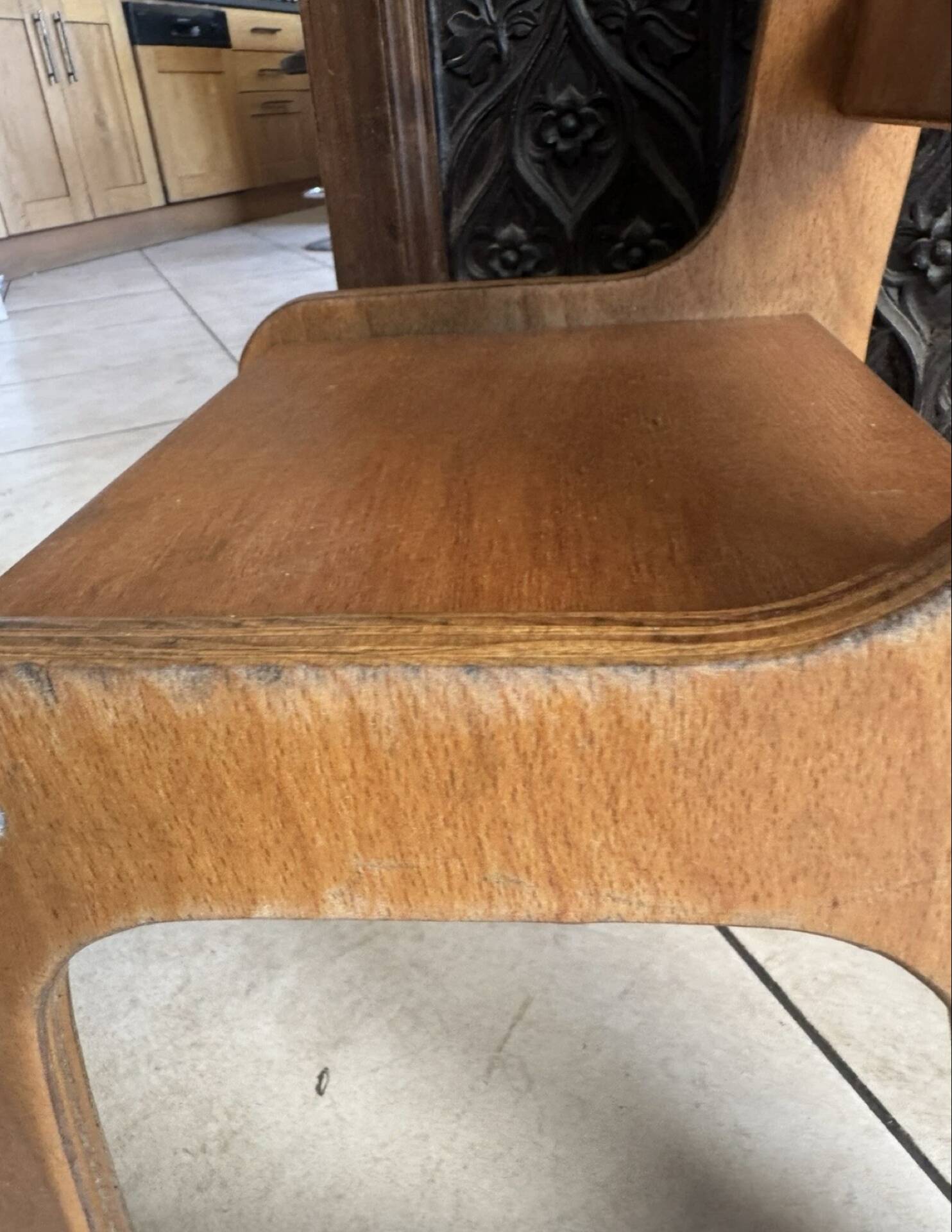 Vintage wooden children's sled chair – 60s/70s design furniture