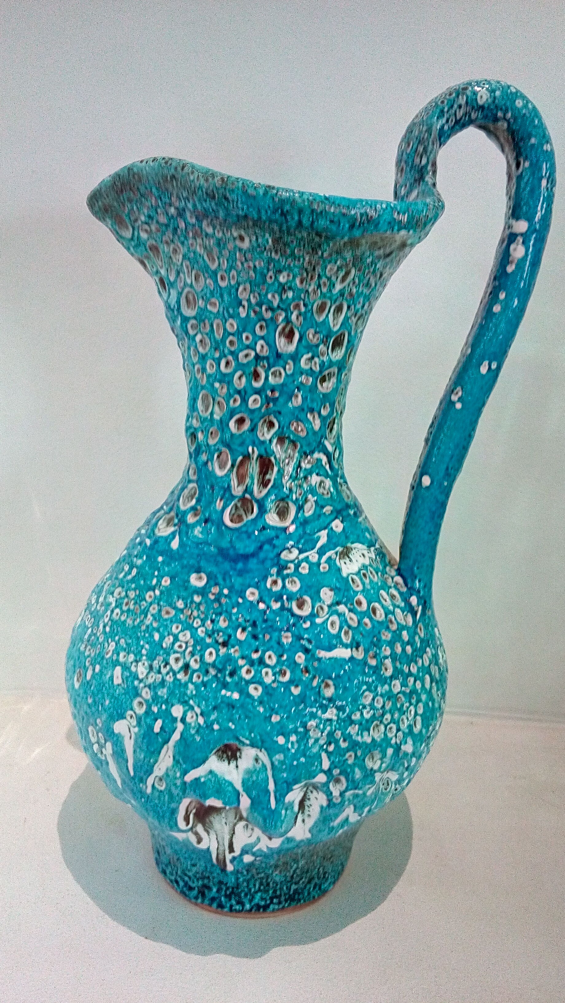 Pitcher fat lava turquoise sea foam