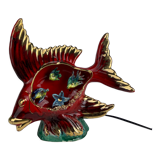 Lampe poisson barbotine Vallauris XXL
