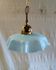 Vintage suspension in blue opaline and gilded brass - mid 20th century.