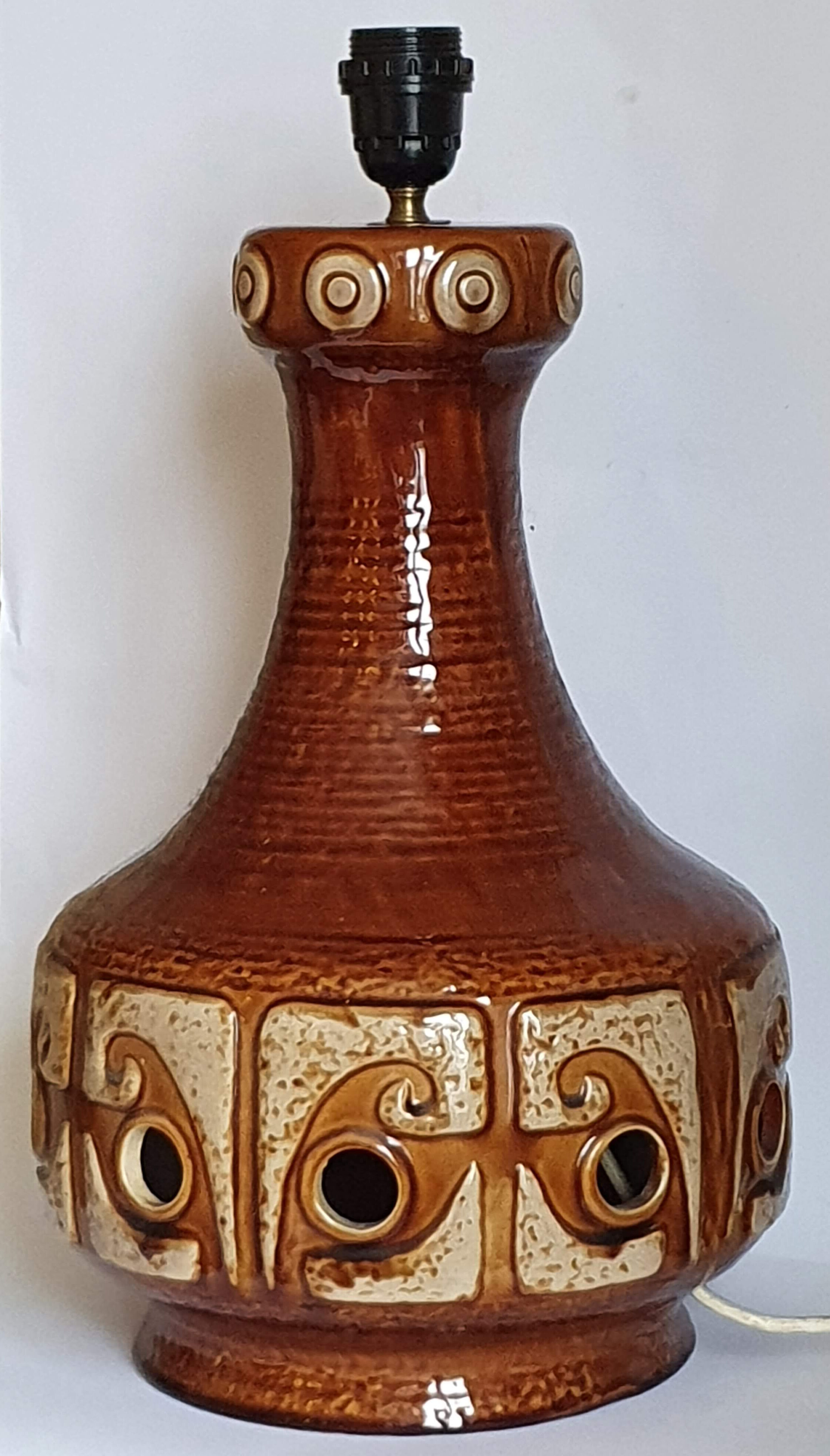 Ceramic lamp from the 70s