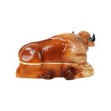 Sixties Michel Caugant Bison Tureen Pâté Mold Glazed Earthenware 25cm