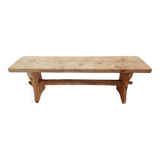 Antique oak farm bench