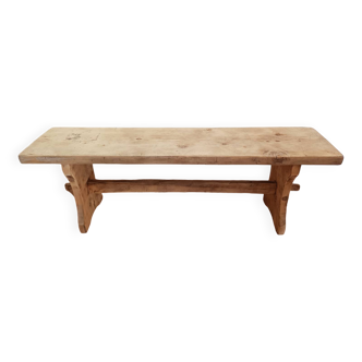 Antique oak farm bench