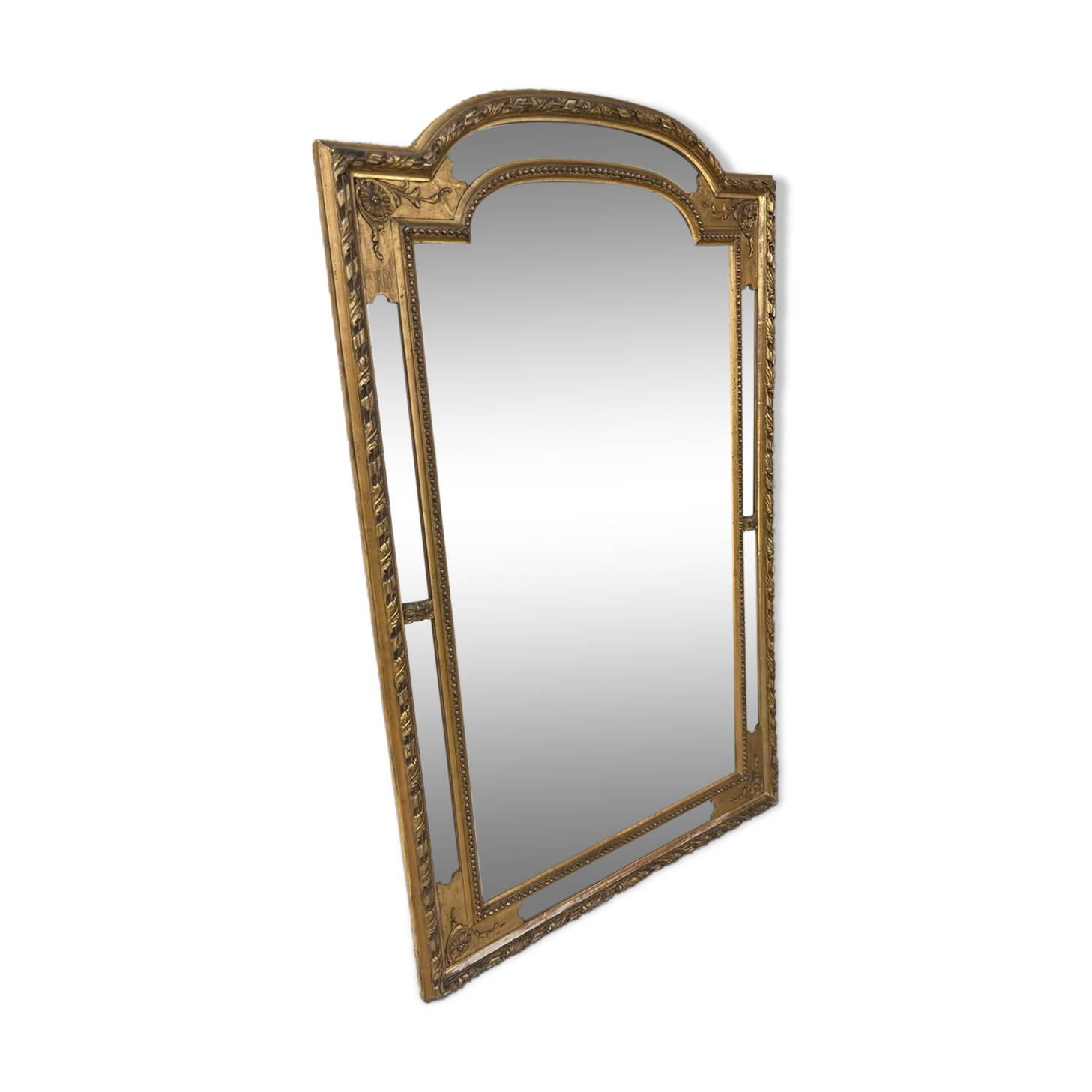 Large antique gilded mirror – Louis-Philippe style – 140 x 90 cm