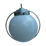 Ceiling lamp opaline ball years 40