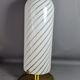 Table lamp blown glass & gold metal Italy vintage 70/80s