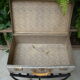Lot of two old aluminum suitcase