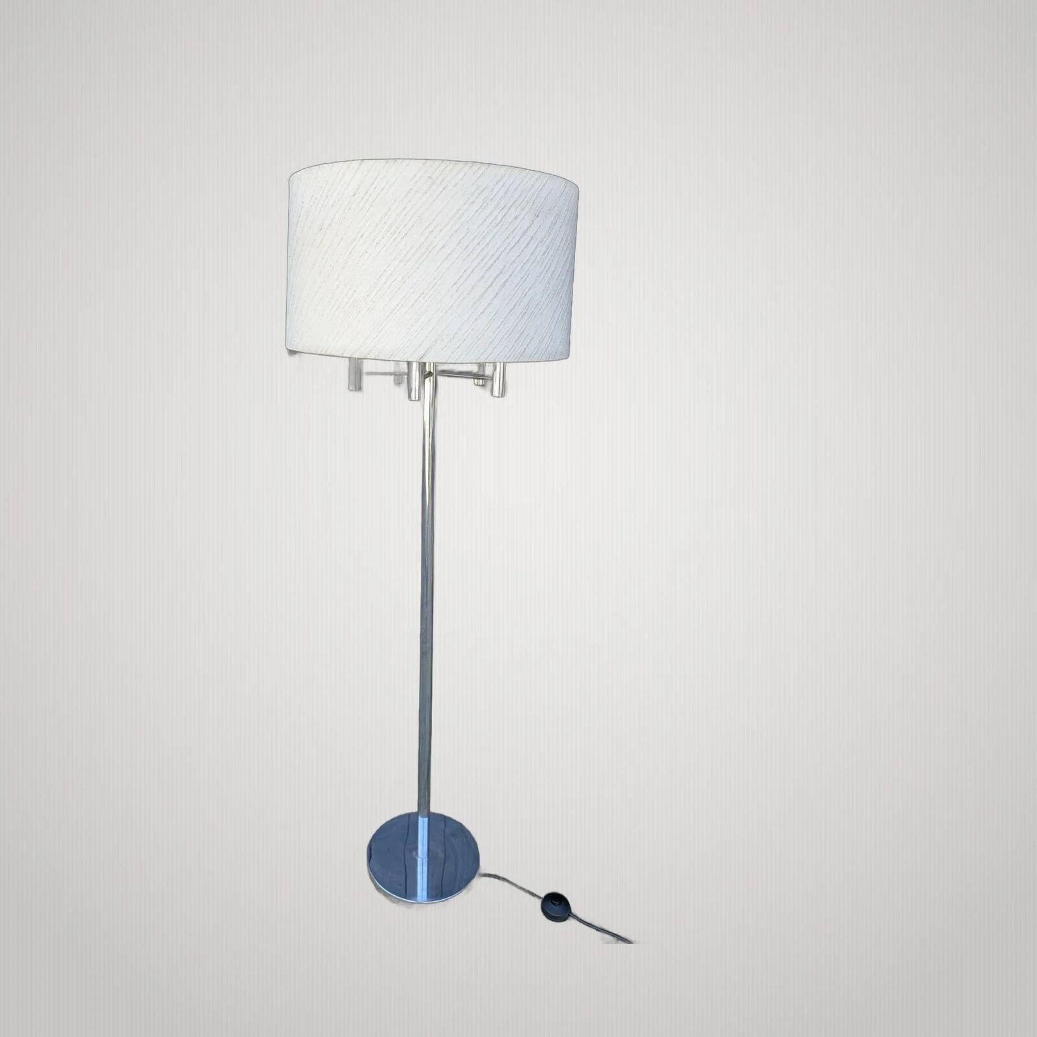 Vintage Floor Lamp 70s Space Age Chrome Sciolari
