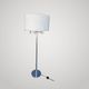 Lampadaire vintage space age en chrome