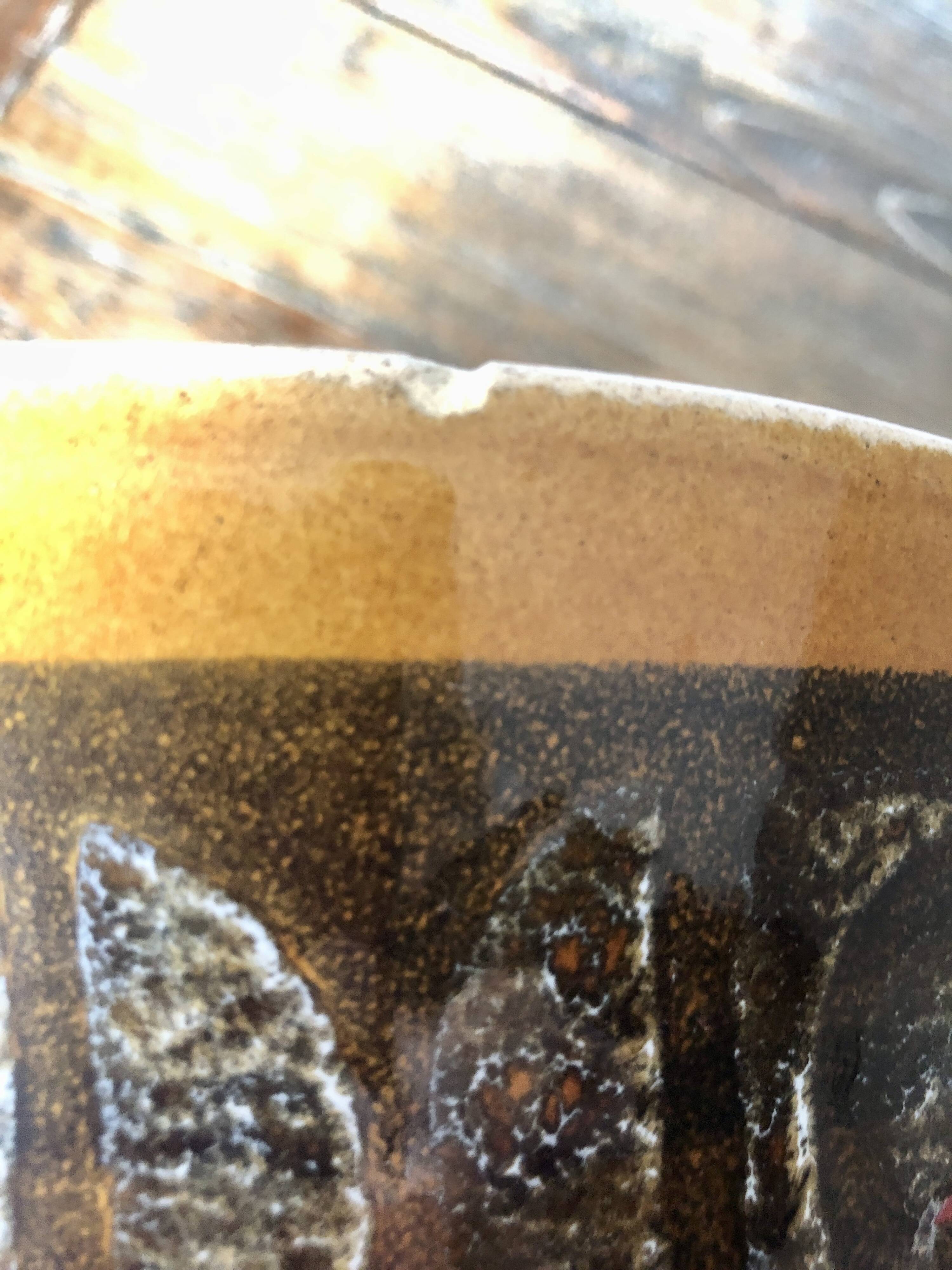 Vintage ceramic salad bowl
