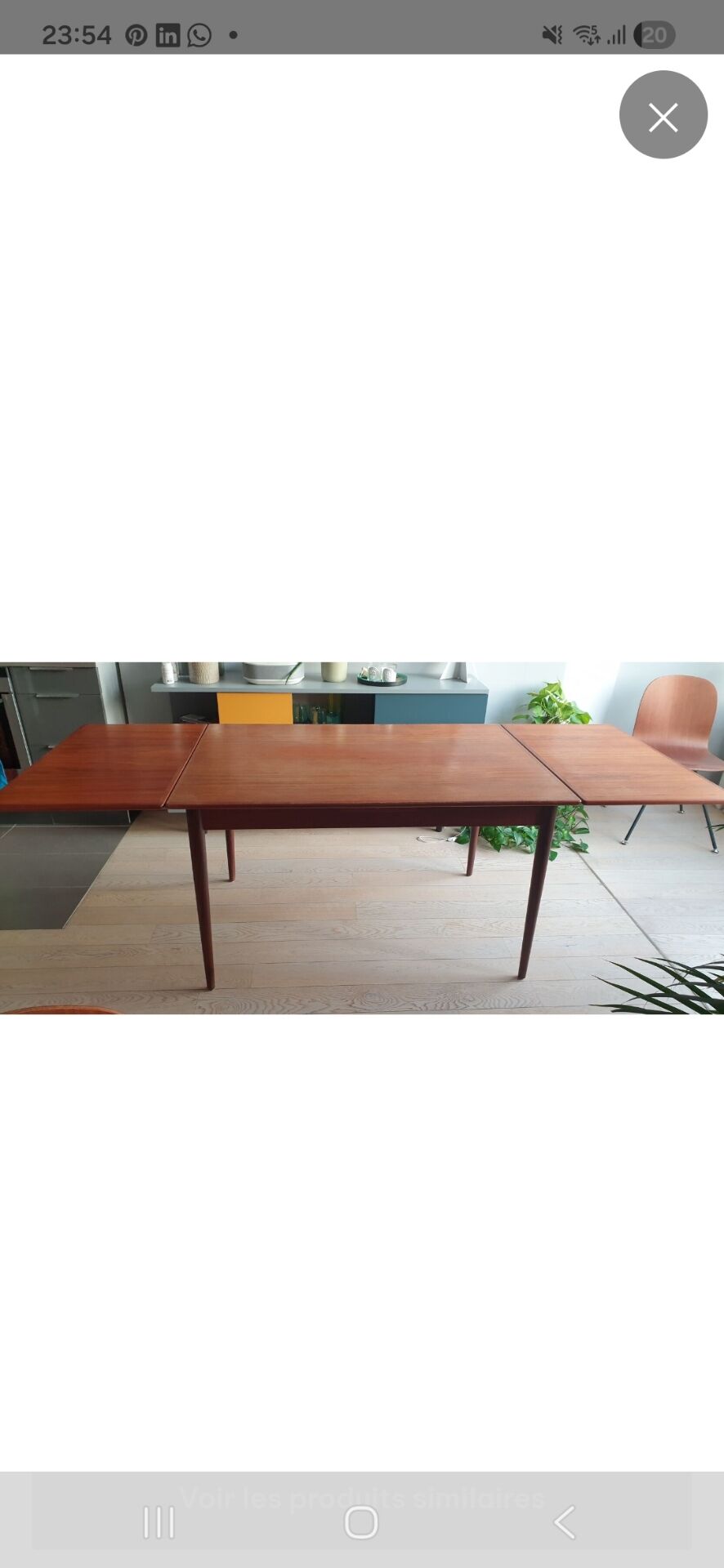 Vintage teak table by Willy Sigh
