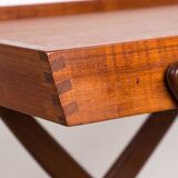 Danish folding teak rolling table, Svend Aage Madsen/Illums Bolhigus.
