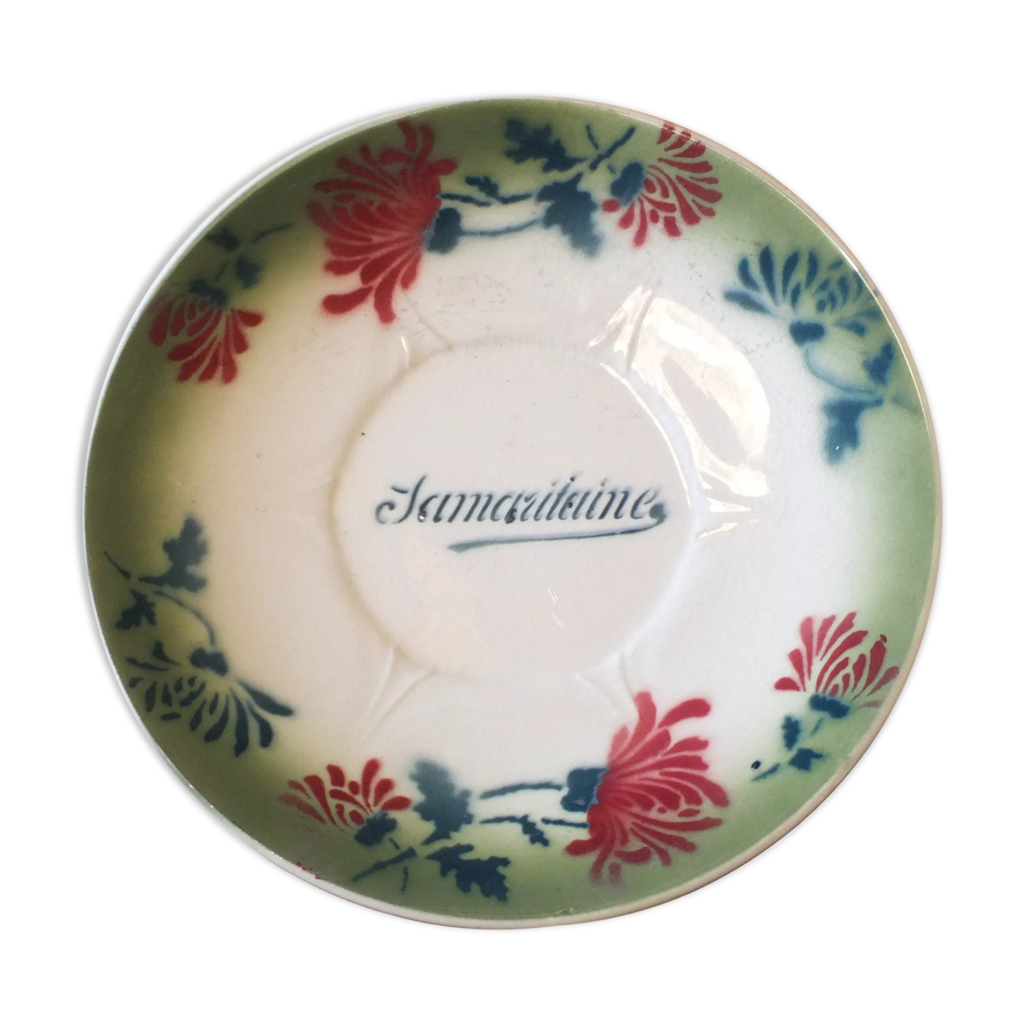 Assiette publicitaire Longwy pour les magasins La Samaritaine