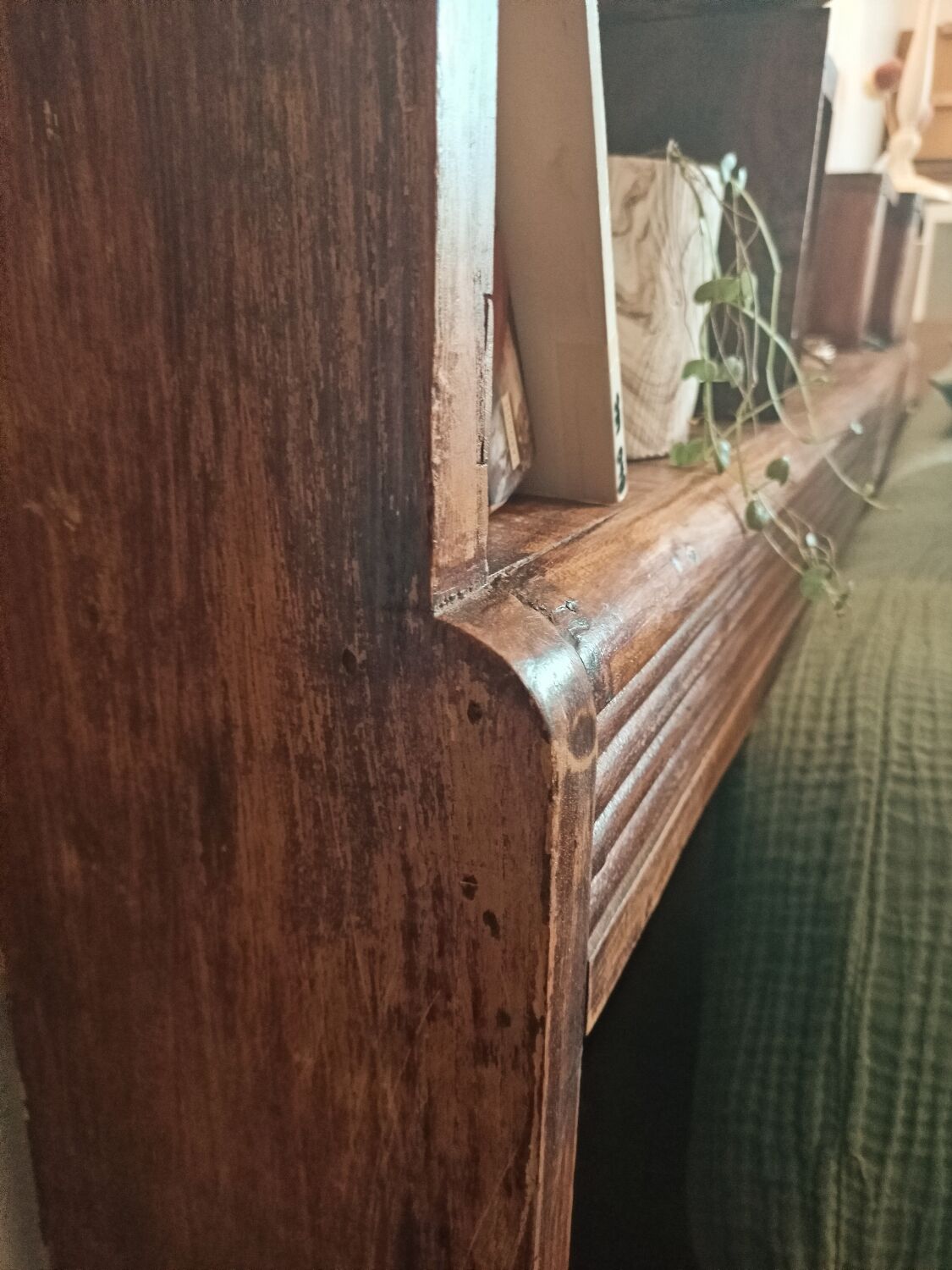 Antique headboard