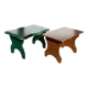 2 vintage wooden bar stools
