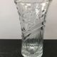 Vase design verre moulé décor cerises vintage