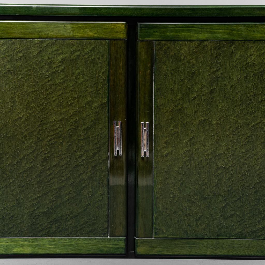 Vintage modern vintage 70s green wooden sideboard