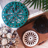 Bottle green cast iron dish