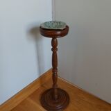 Turned wooden ashtray holder