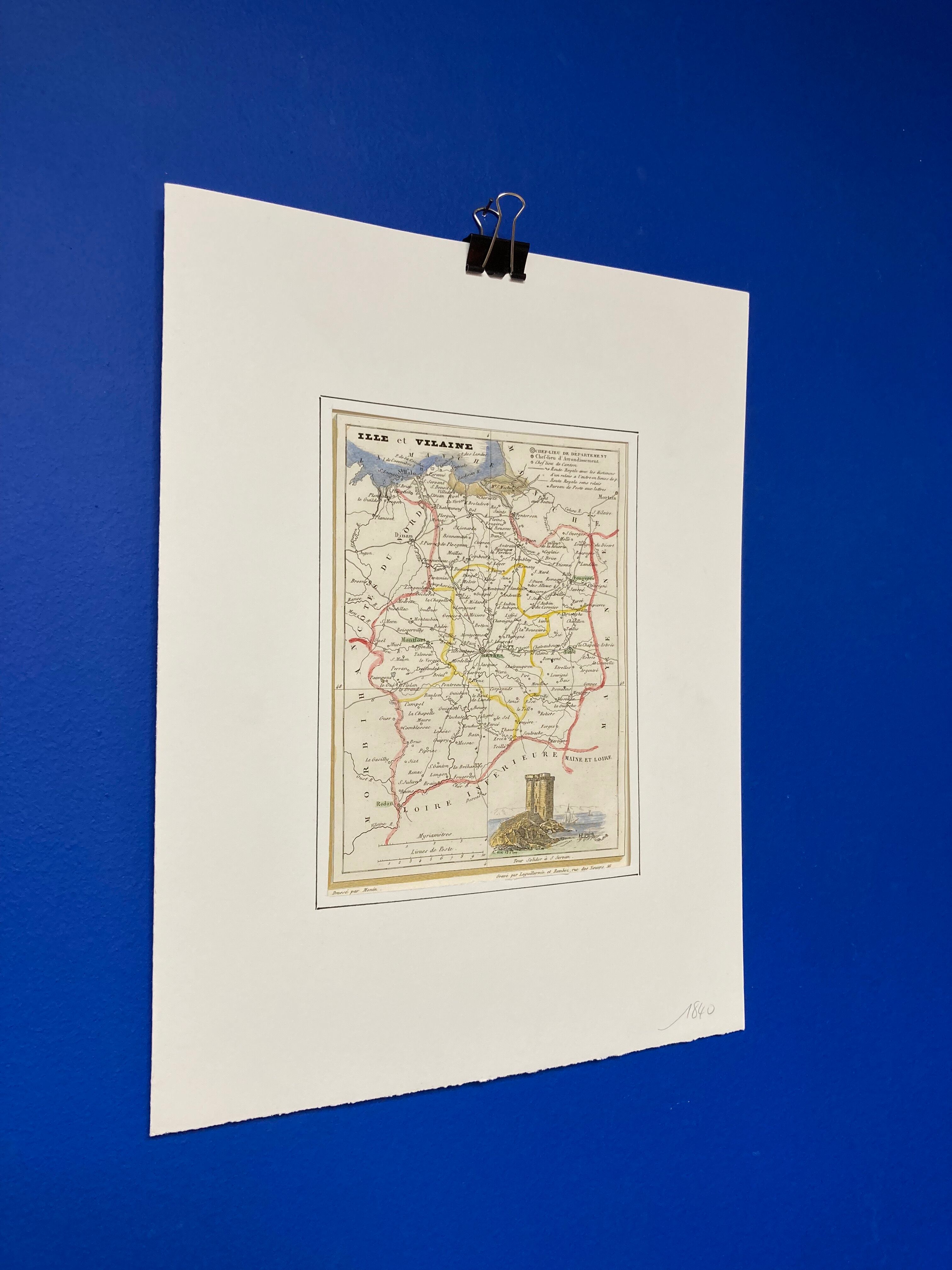 Old map Ille-et-Vilaine