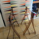 Pair of altuglas trestles by Marcello Gacita and Pierre Tiberi