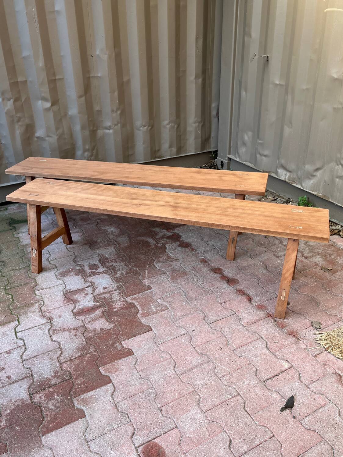 Wooden bench