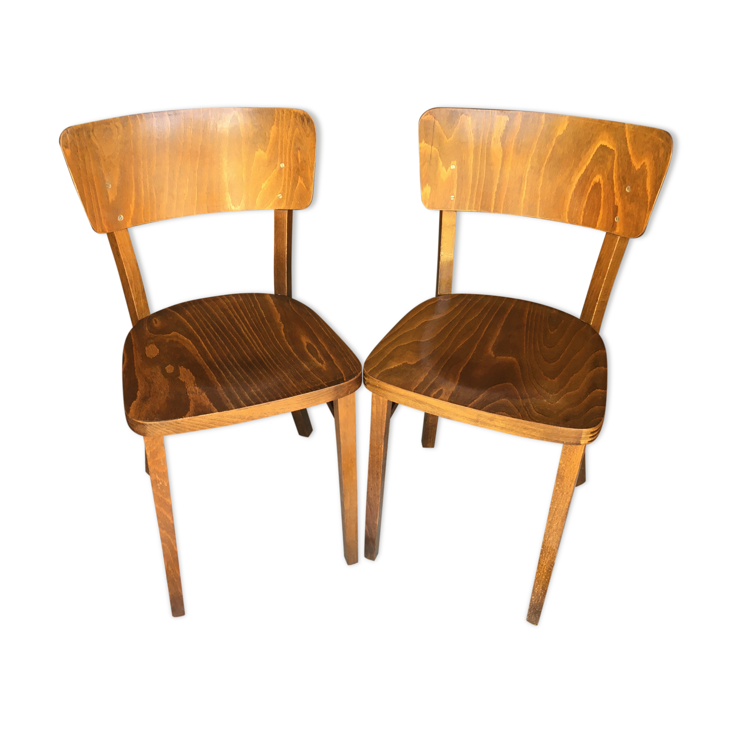 Pair of Thonet bistro chairs
