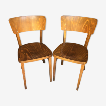 Pair of Thonet bistro chairs