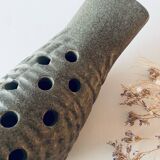 Bird-shaped vase signed Le potier Menton