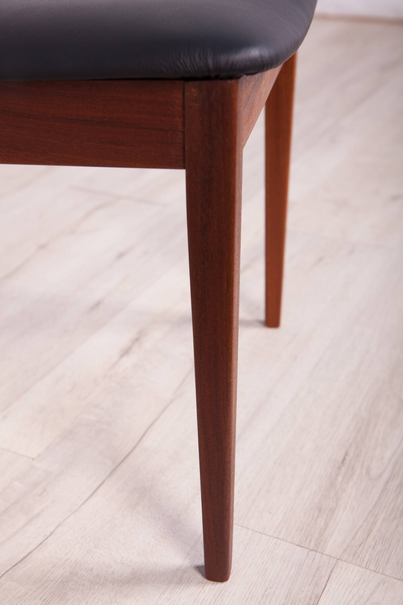 Leather and Teak Dining Chairs by Leslie Dandy for G-Plan, 1960s, Set of 6