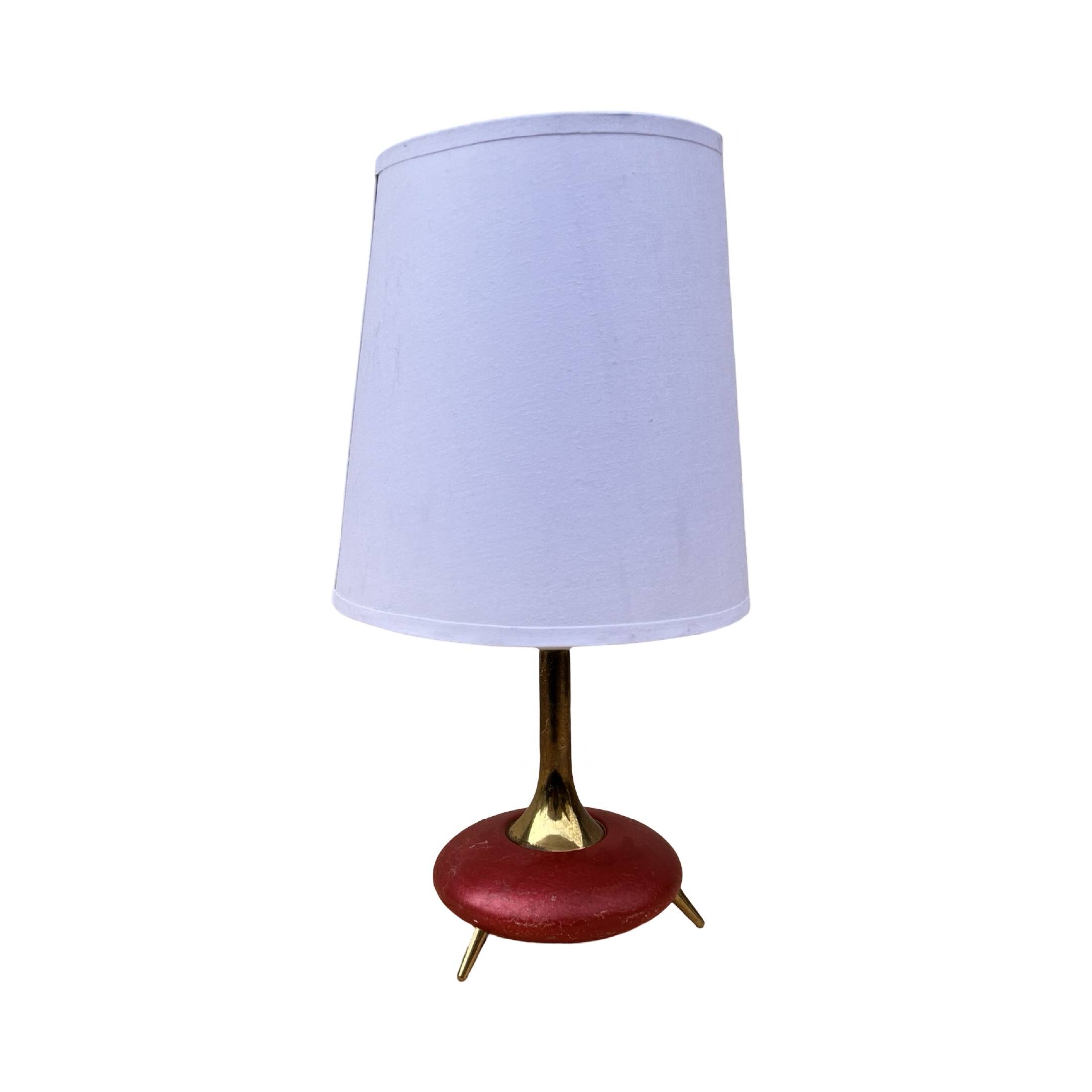 Table lamp with a lampshade Belgium 1980s.