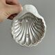 Pair of silver shell bowls