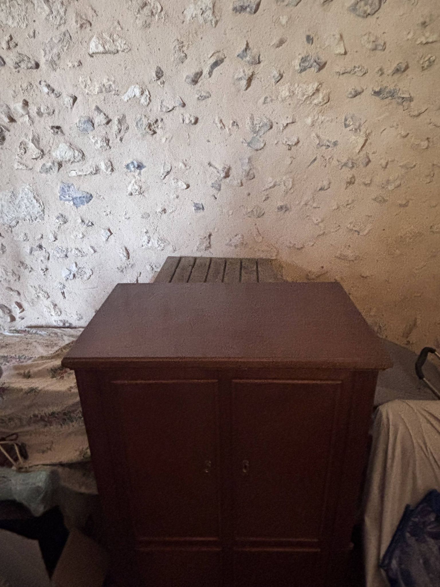 Secrétaire Art Déco en acajou – meuble de bureau ancien transformable