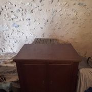 Secrétaire Art Déco en acajou – meuble de bureau ancien transformable