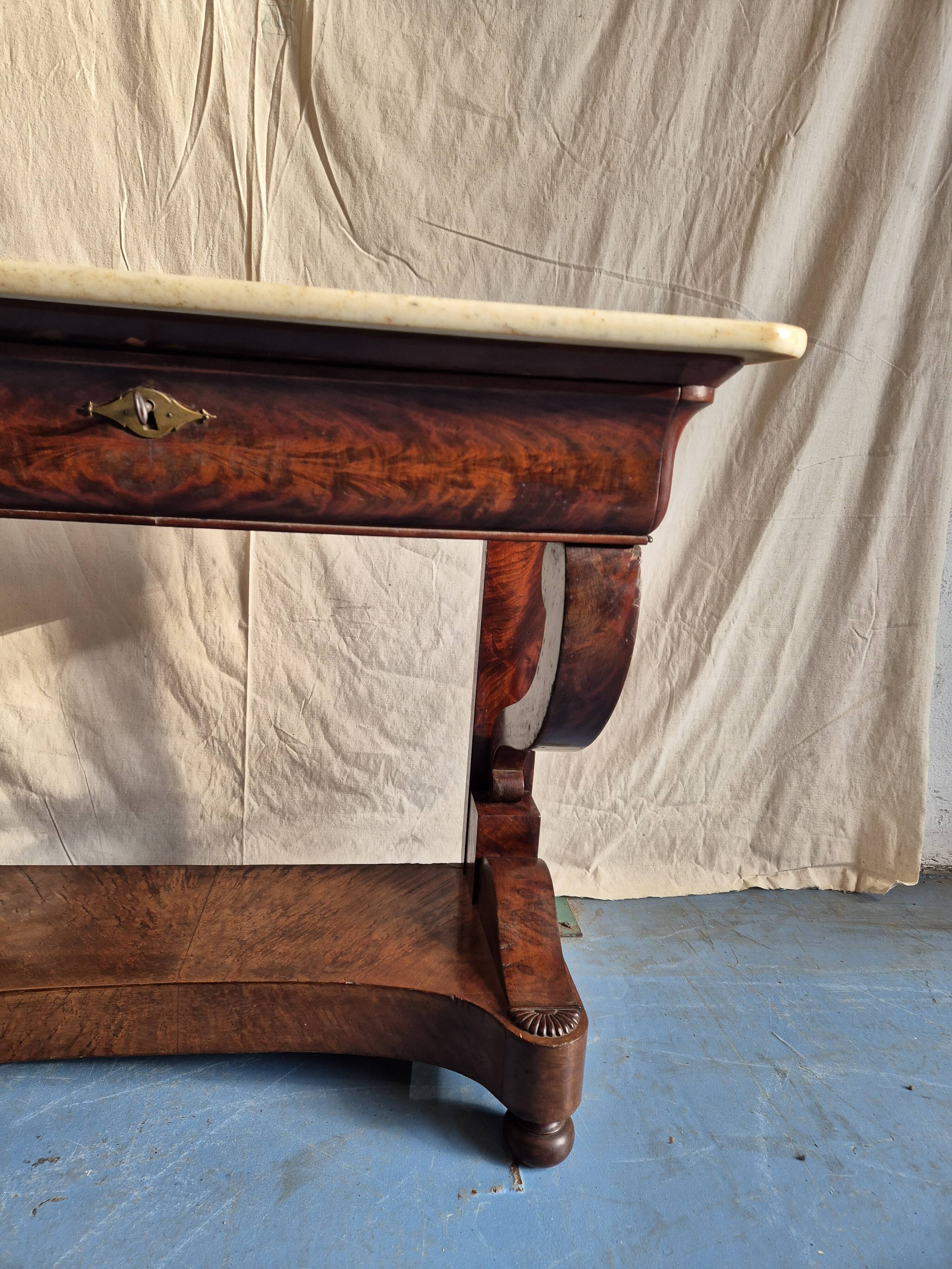 Mahogany console