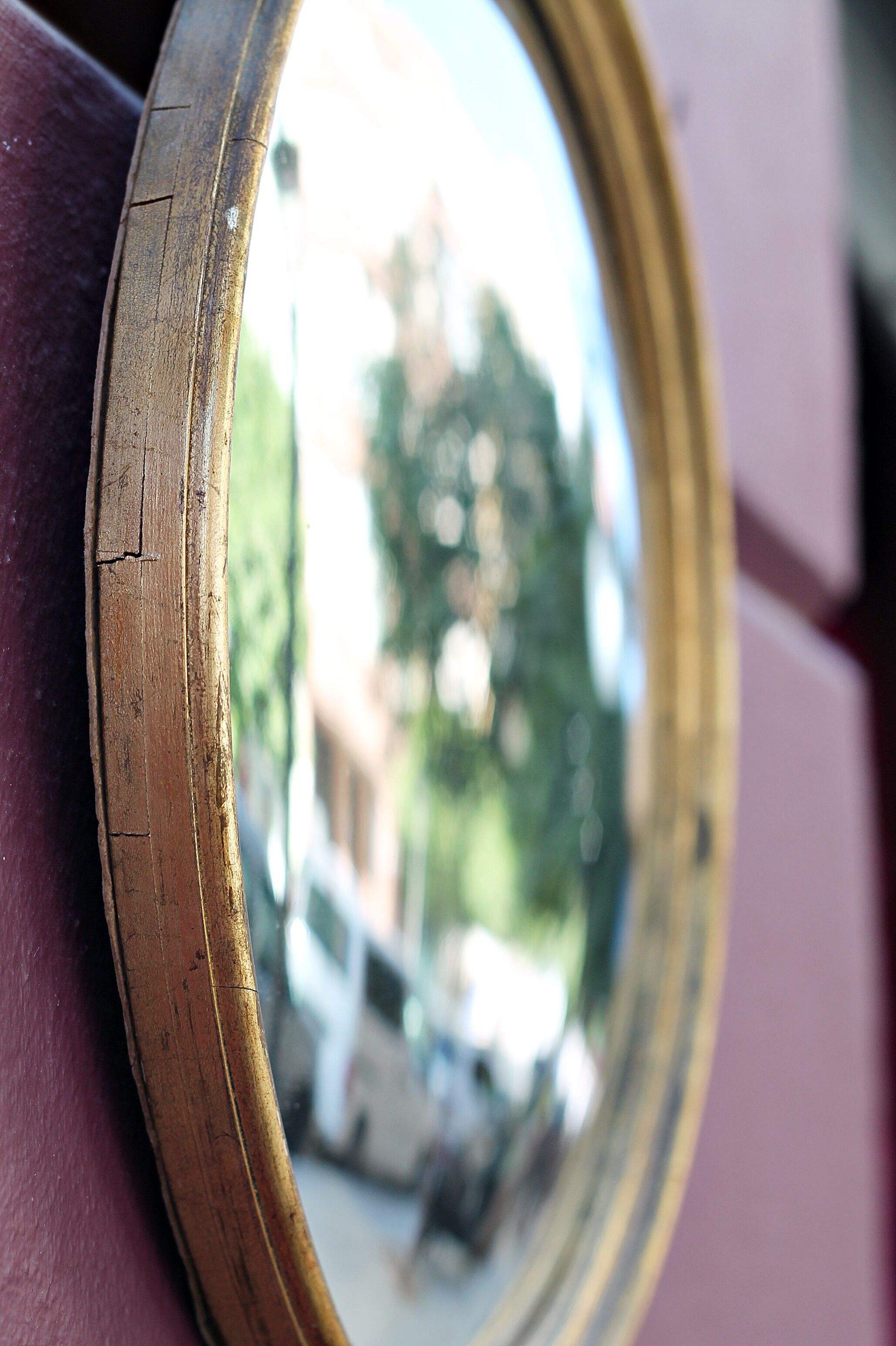 Vintage mirror "fisheye"