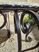 Marble and wrought iron coffee table