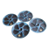 Set of 4 Cyclope oyster plates – Émaux des Glaciers