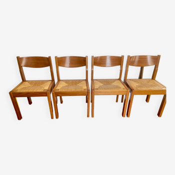 Set of 4 elm chairs