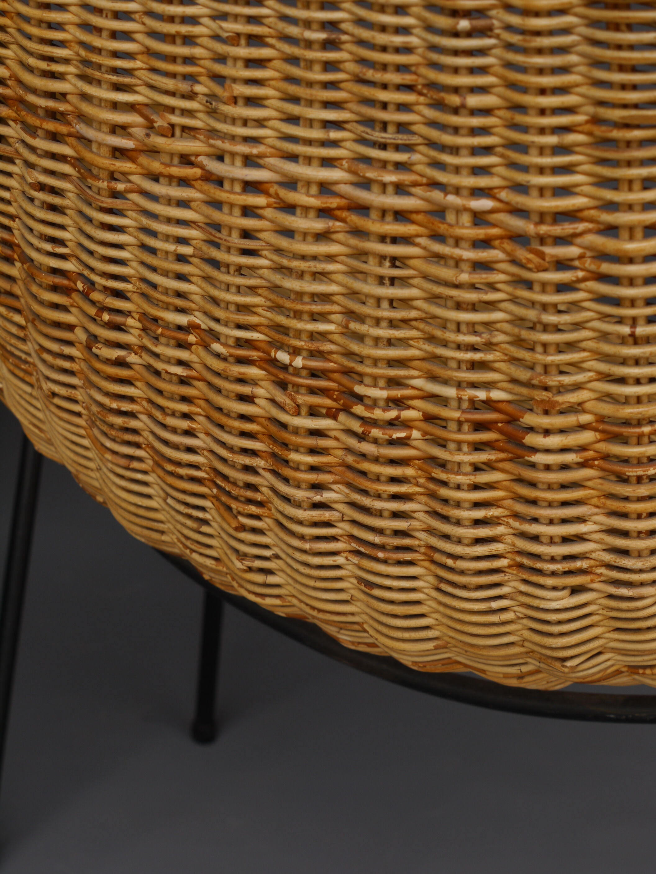 Mid-Century Wicker Chairs by Gian Franco Legler, 1950s. Set of 4
