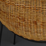 Mid-Century Wicker Chairs by Gian Franco Legler, 1950s. Set of 4