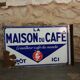 Plaque émaillé La Maison du Café