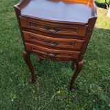 Louis XV style bedside table in cherry wood.