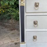 Antique Egyptian/Empire style chest of drawers with caryatids