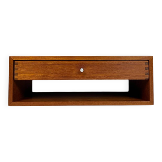 Kai Kristiansen No 127 teak wall console shelf Aksel Kjersgaard
