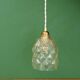 Suspension globe vintage en verre